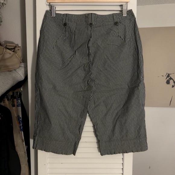 White Stag Stretch Pinstripe Bermuda Shorts | Tailored | 12 - Picture 2 of 3